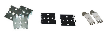 Din rail clips made of sheet steel